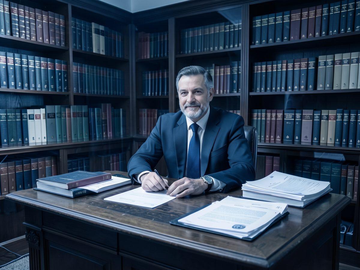 Bibliothèque et bureau d’un cabinet de propriété intellectuelle
